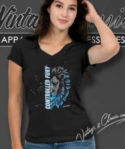 Detroit Lions Controlled Fury Shirt 4 Detroit Lions Controlled Fury V Neck TShirt