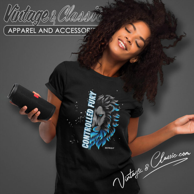 Detroit Lions Controlled Fury Women T Shirt Detroit Lions Controlled Fury Women T Shirt