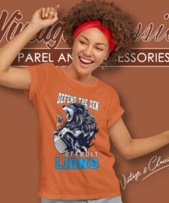 Detroit Lions Defend The Den Shirt 5 Detroit Lions Defend The Den Women TShirt