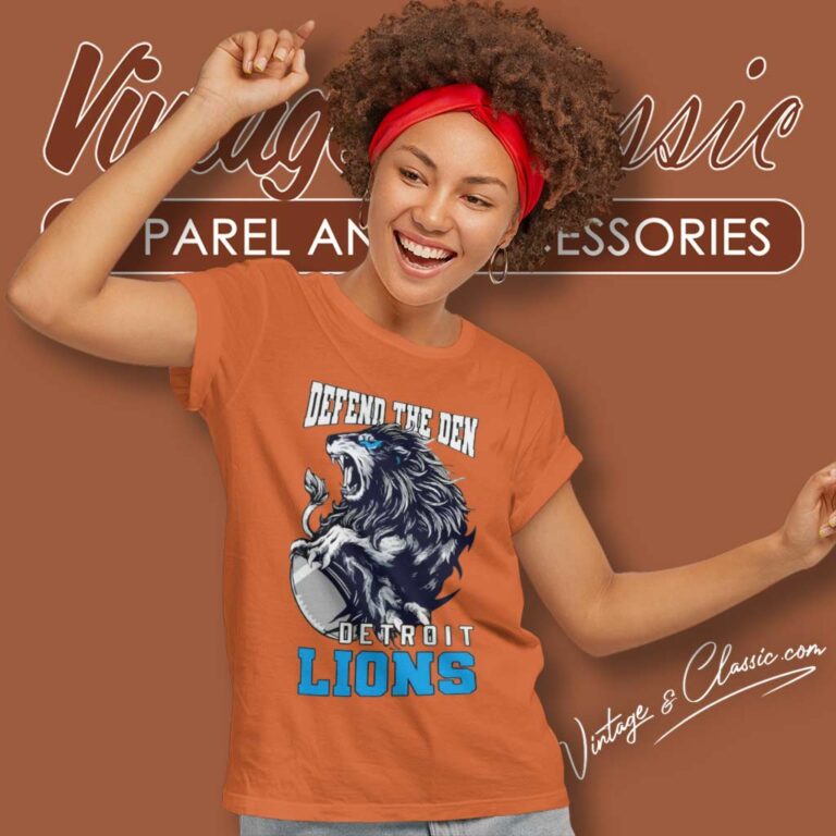 Detroit Lions Defend The Den Women TShirt Detroit Lions Defend The Den Women TShirt