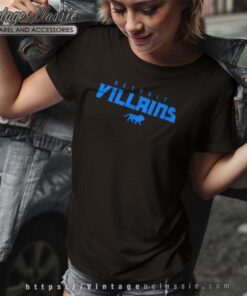 Detroit Lions Detroit Villains logo Tshirt