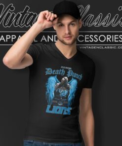 Detroit Lions Five Finger Death Punch V Neck TShirt