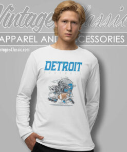 Detroit Lions Football Helmet Vintage Shirt 1 Detroit Lions Football Helmet Vintage Long Sleeve Tee