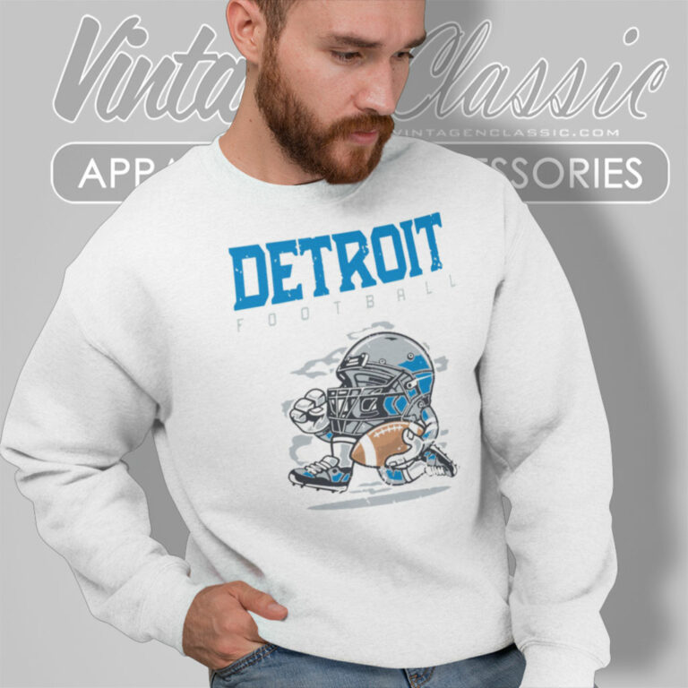 Detroit Lions Football Helmet Vintage Sweatshirt Detroit Lions Football Helmet Vintage Sweatshirt
