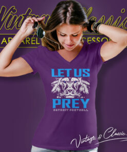 Detroit Lions Football Let Us Prey Shirt 4 Detroit Lions Football Let Us Prey V Neck TShirt