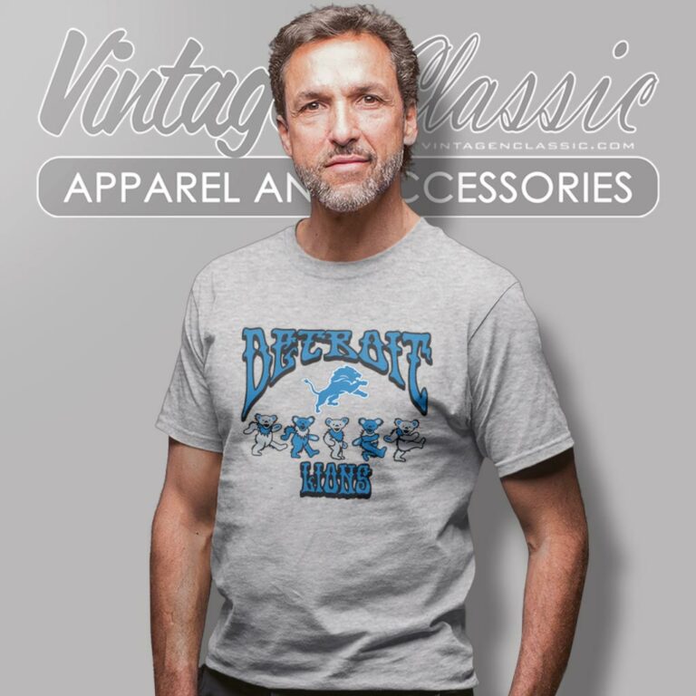 Detroit Lions Grateful Dead Dancing Bears T Shirt Detroit Lions Grateful Dead Dancing Bears T Shirt