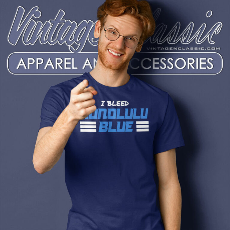 Detroit Lions I Bleed Honolulu Blue T Shirt Detroit Lions I Bleed Honolulu Blue T Shirt