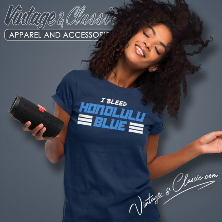 Detroit Lions I Bleed Honolulu Blue Women T Shirt Detroit Lions I Bleed Honolulu Blue Women T Shirt