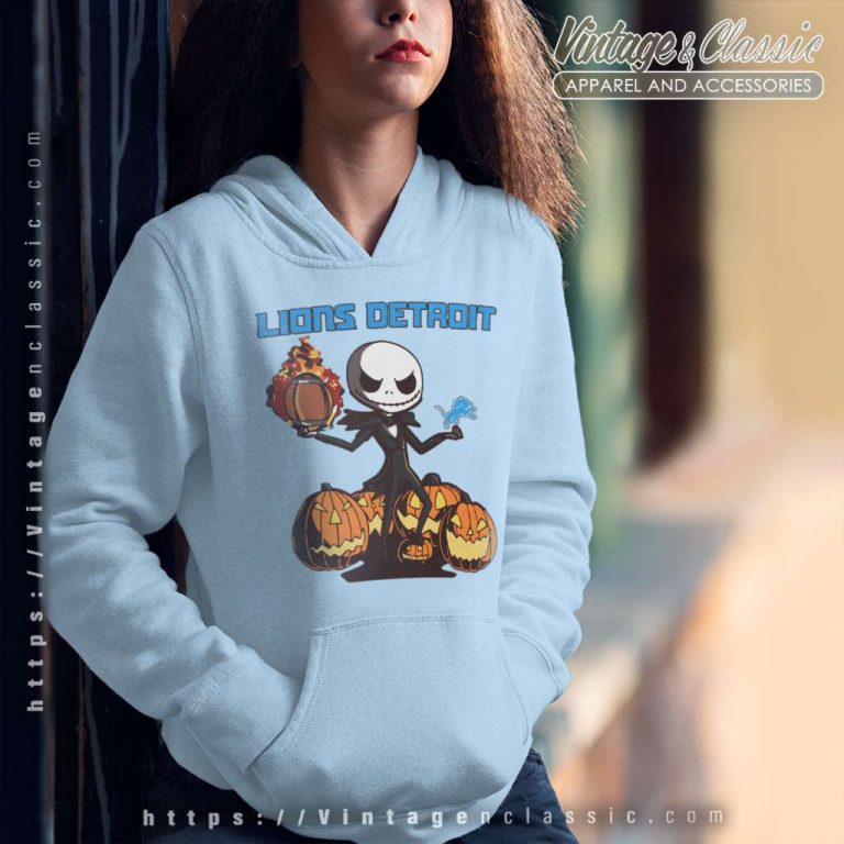 Detroit Lions Jack Skellington Halloween Hoodie Detroit Lions Jack Skellington Halloween Hoodie