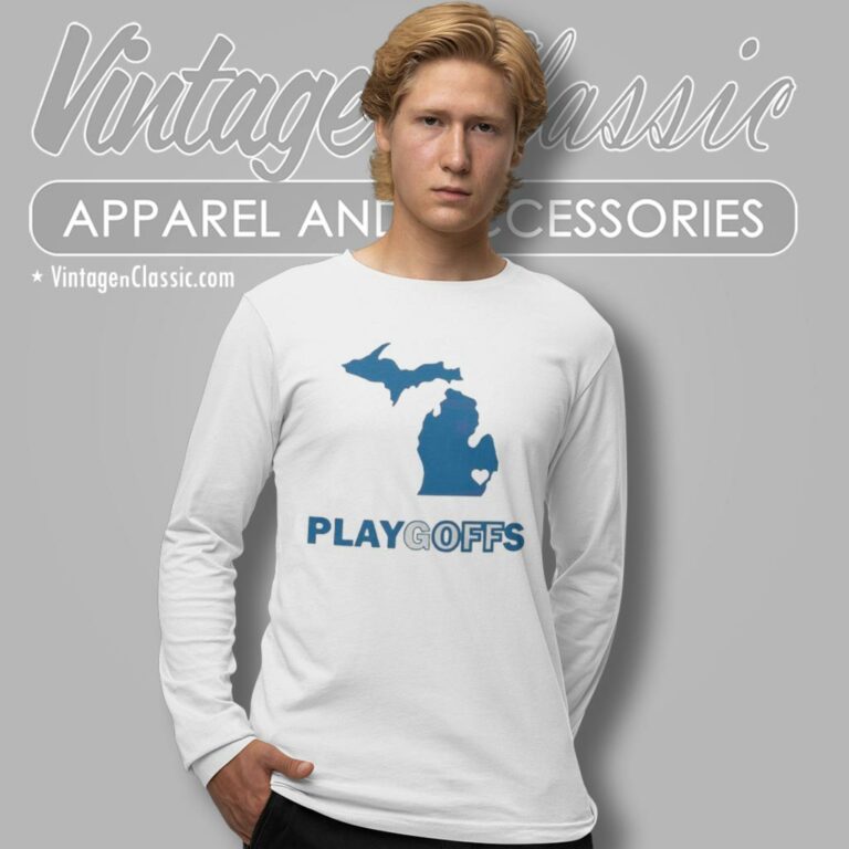 Detroit Lions Jared Goff Play Goffs Long Sleeve Tee Detroit Lions Jared Goff Play Goffs Long Sleeve Tee