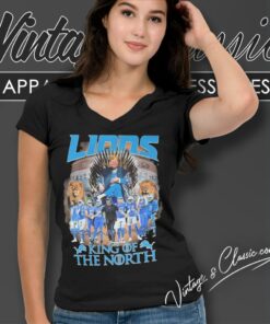 Detroit Lions King Of The North NFL Shirt 4 Detroit Lions King Of The North Nfl V Neck TShirt