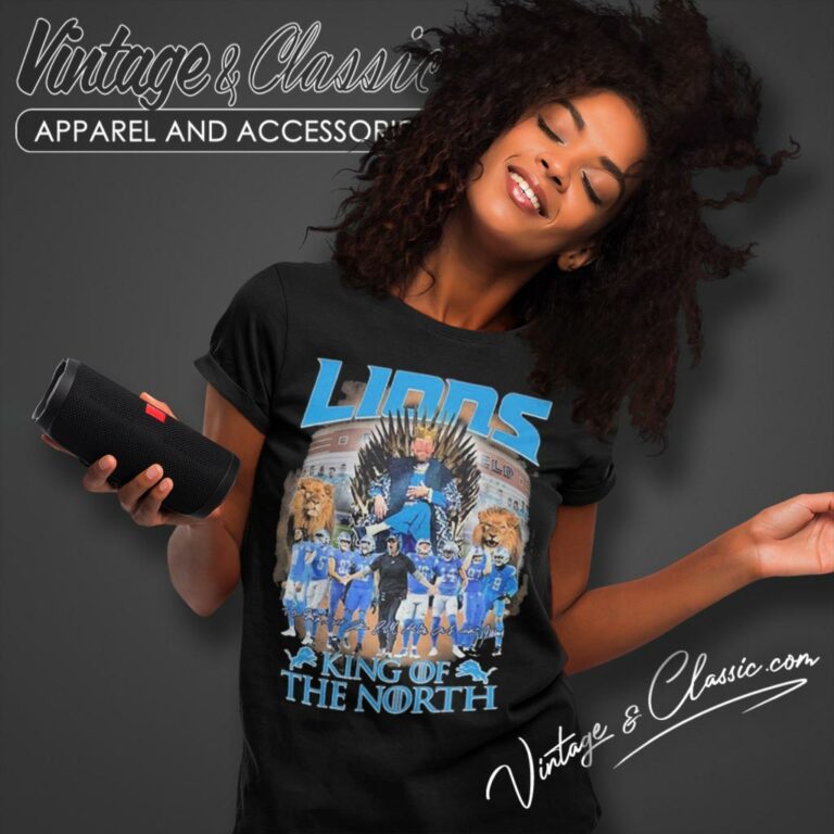 Detroit Lions King Of The North Nfl Women T Shirt Detroit Lions King Of The North Nfl Women T Shirt