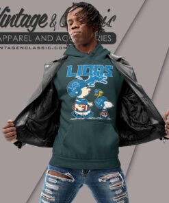Detroit Lions Lets Play Football Together Snoopy Shirt Hoodie