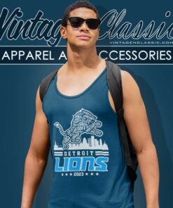 Detroit Lions Logo Players Name Skyline 2023 Shirt 6 Detroit Lions Logo Players Name Skyline 2023 Tank Top Racerback