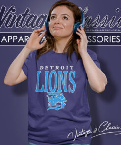 Detroit Lions Logo Vintage Shirt 6 Detroit Lions Logo Vintage Women T Shirt