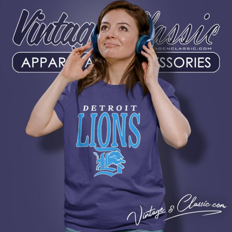 Detroit Lions Logo Vintage Women T Shirt Detroit Lions Logo Vintage Women T Shirt