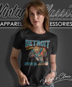 Detroit Lions Mascot Defend The Den Shirt 6 Detroit Lions Mascot Defend The Den Women T Shirt