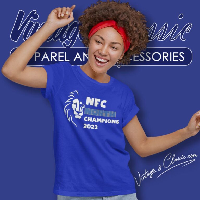 Detroit Lions Nfc North Champions 2023 Women T Shirt Detroit Lions Nfc North Champions 2023 Women T Shirt