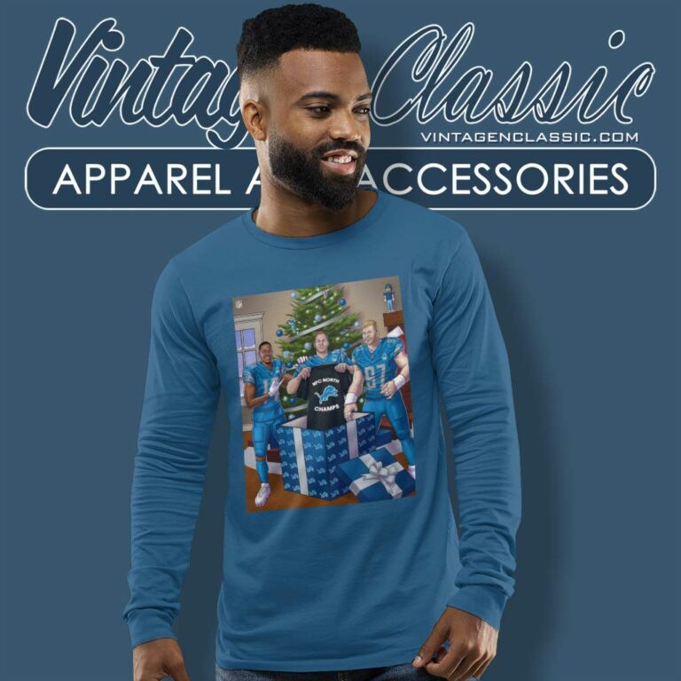 Detroit Lions Nfc North Champions Long Sleeve Tee Detroit Lions Nfc North Champions Long Sleeve Tee