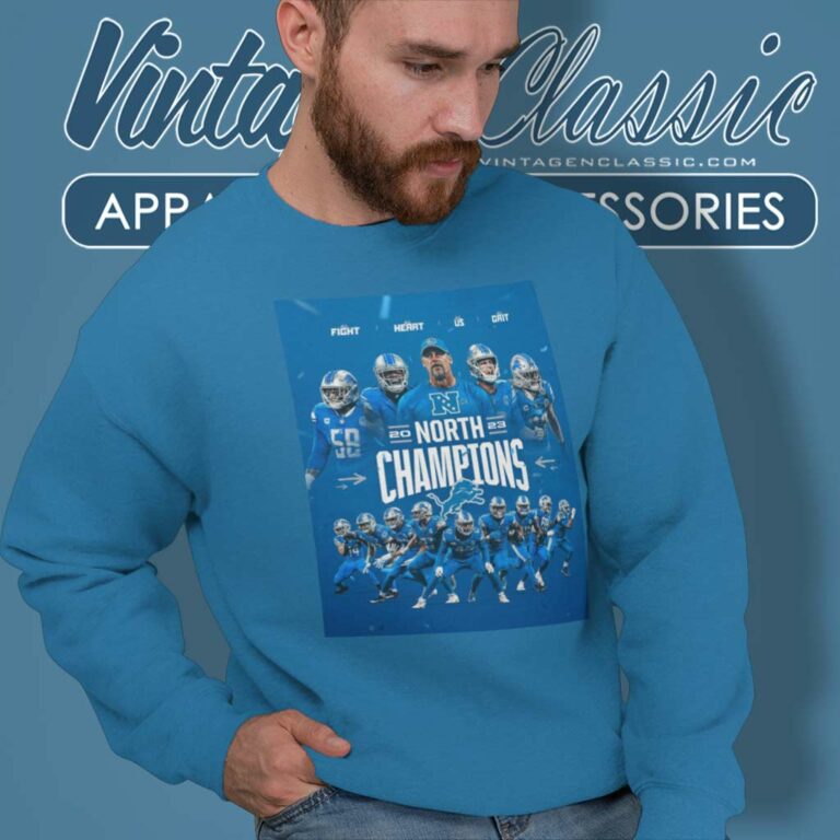 Detroit Lions Nfc North Champions Poster Sweatshirt Detroit Lions Nfc North Champions Poster Sweatshirt