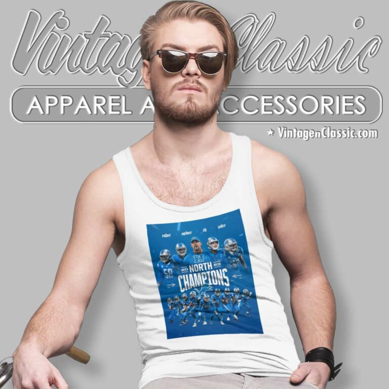 Detroit Lions Nfc North Champions Poster Tank Top Racerback Detroit Lions Nfc North Champions Poster Tank Top Racerback