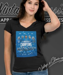 Detroit Lions Nfc North Champions Poster V Neck TShirt