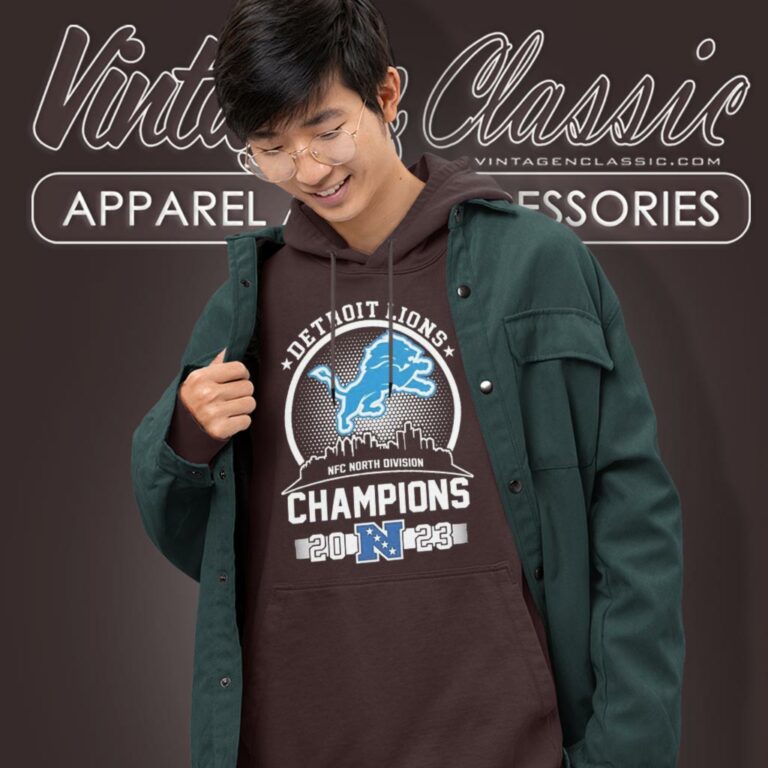 Detroit Lions Nfc North Division Champions Skyline Hoodie 1 Detroit Lions Nfc North Division Champions Skyline Hoodie 1