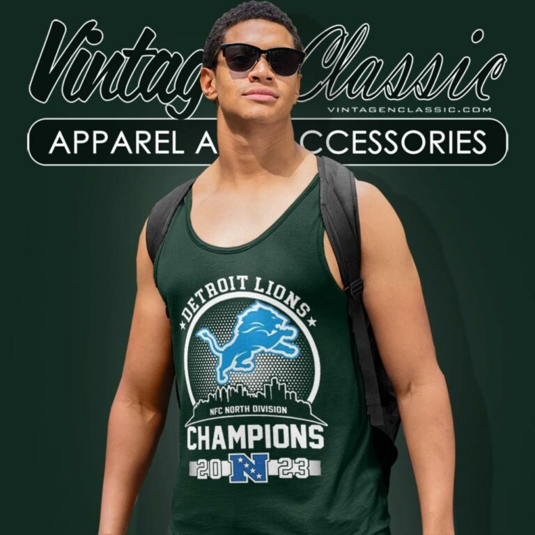Detroit Lions Nfc North Division Champions Skyline Tank Top Racerback 1 Detroit Lions Nfc North Division Champions Skyline Tank Top Racerback 1