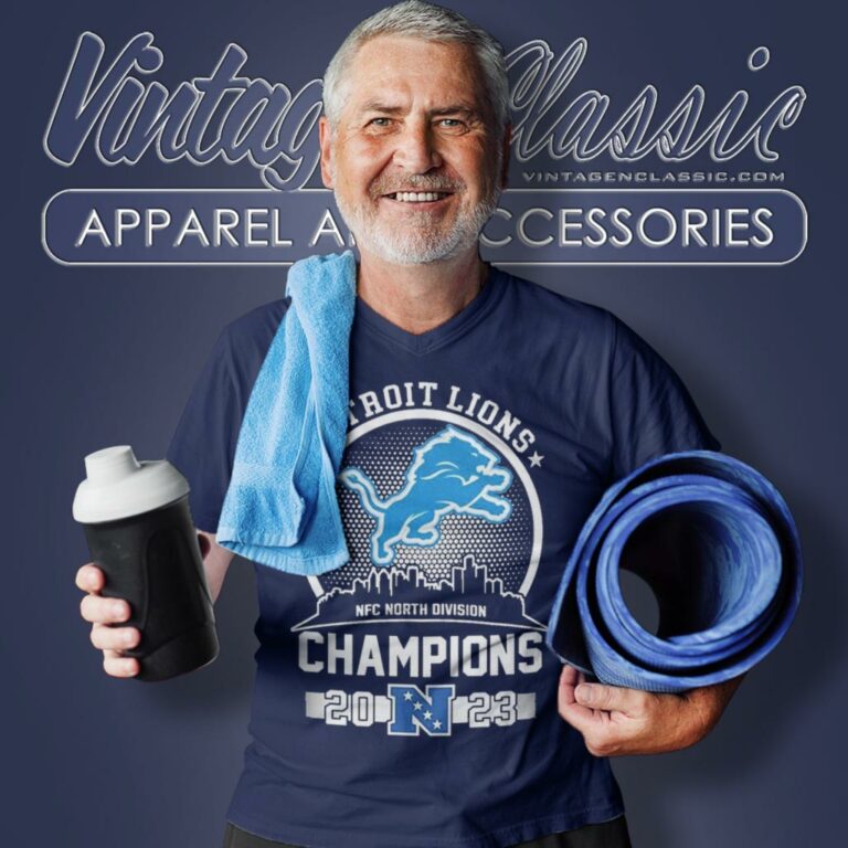 Detroit Lions Nfc North Division Champions Skyline V Neck TShirt 1 Detroit Lions Nfc North Division Champions Skyline V Neck TShirt 1