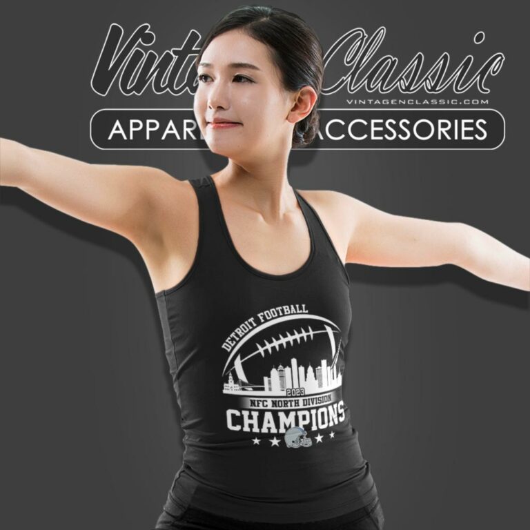 Detroit Lions Shirt 2023 Detroit Football Skyline Nfc North Champions Tank Top Racerback Detroit Lions Shirt 2023 Detroit Football Skyline Nfc North Champions Tank Top Racerback