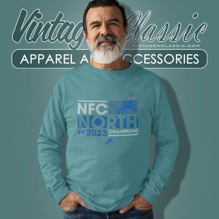 Detroit Lions Shirt 2023 Nfc North Division Champions Conquer Long Sleeve Tee Detroit Lions Shirt 2023 Nfc North Division Champions Conquer Long Sleeve Tee