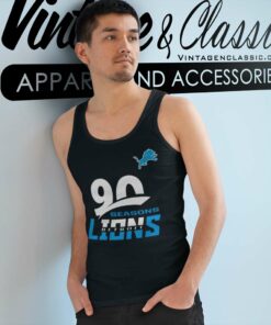 Detroit Lions Shirt 90th Seasons Collection Tank Top Racerback