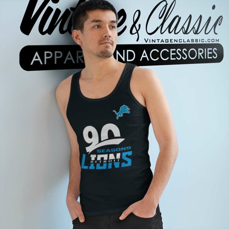 Detroit Lions Shirt 90th Seasons Collection Tank Top Racerback Detroit Lions Shirt 90th Seasons Collection Tank Top Racerback