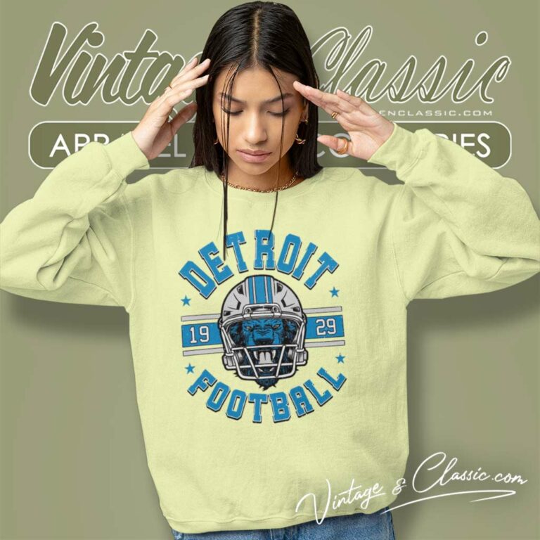 Detroit Lions Shirt Football Helemt 1929 Sweatshirt Detroit Lions Shirt Football Helemt 1929 Sweatshirt