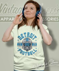 Detroit Lions Shirt Football Helemt 1929 5 Detroit Lions Shirt Football Helemt 1929 Women TShirt