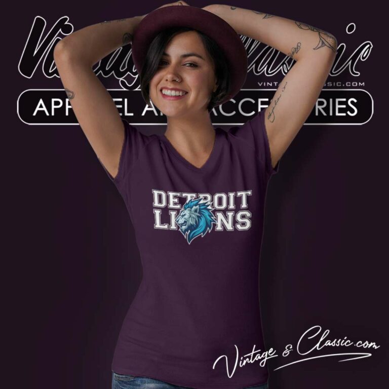 Detroit Lions Shirt Football Nfl Team V Neck TShirt Detroit Lions Shirt Football Nfl Team V Neck TShirt