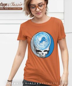 Detroit Lions Shirt Nfl Grateful Dead Logo Women TShirt