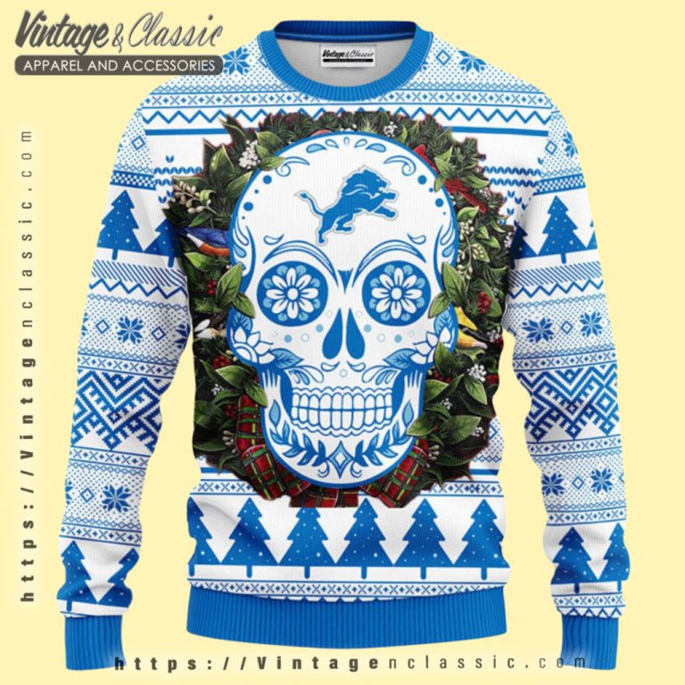 Detroit Lions Skull Ugly Christmas Sweater Ugly Christmas Sweater Detroit Lions Skull Ugly Christmas Sweater Ugly Christmas Sweater