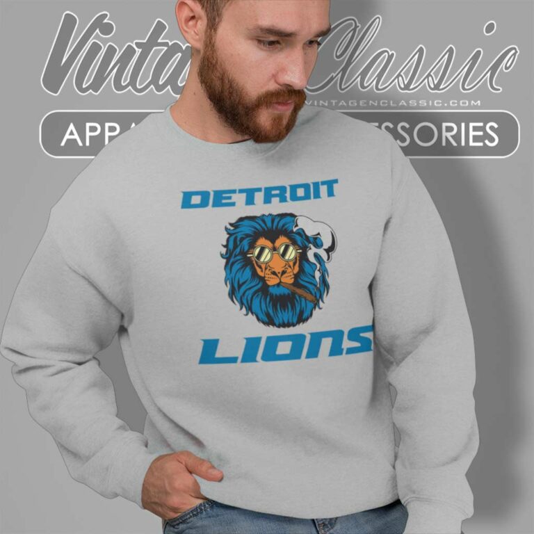 Detroit Lions Smoking Football Team Sweatshirt Detroit Lions Smoking Football Team Sweatshirt