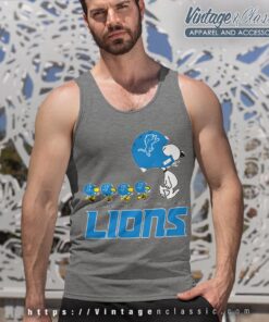 Detroit Lions Snoopy Woodstock Team Walking Shirt
