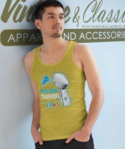 Detroit Lions Super Bowl Lvii 2023 Champions Tank Top Racerback