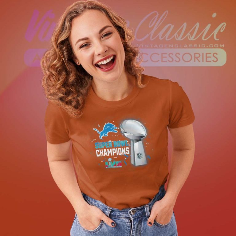 Detroit Lions Super Bowl Lvii 2023 Champions Women TShirt Detroit Lions Super Bowl Lvii 2023 Champions Women TShirt