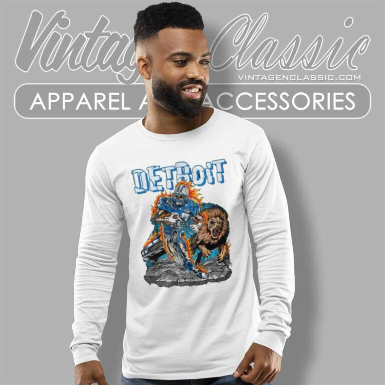 Detroit Lions Super Bowl Vintage Long Sleeve Tee Detroit Lions Super Bowl Vintage Long Sleeve Tee