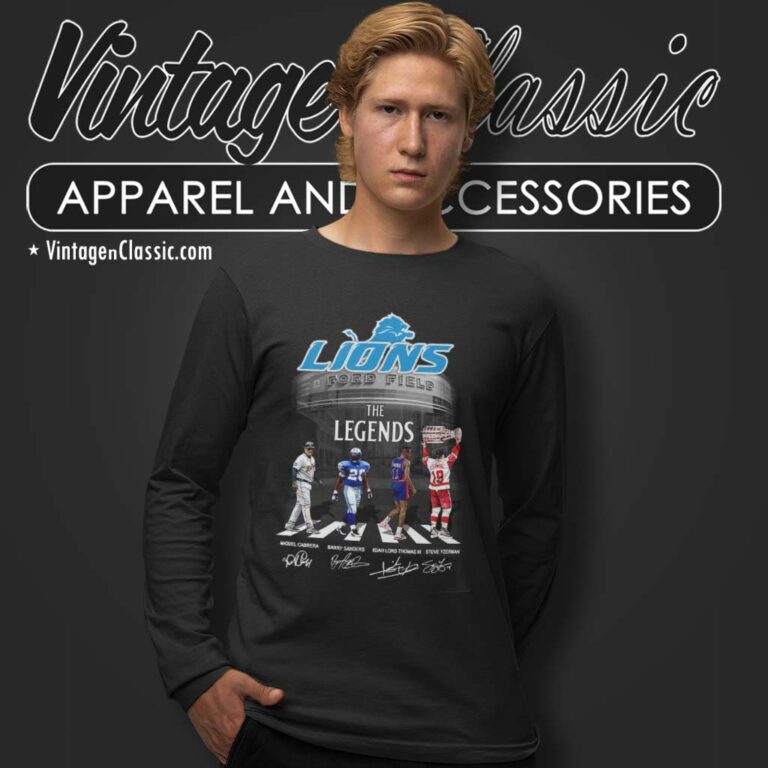Detroit Lions The Legends Signature Long Sleeve Tee Detroit Lions The Legends Signature Long Sleeve Tee