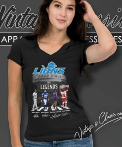 Detroit Lions The Legends Signature Shirt 5 Detroit Lions The Legends Signature V Neck TShirt