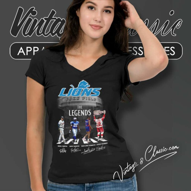 Detroit Lions The Legends Signature V Neck TShirt Detroit Lions The Legends Signature V Neck TShirt