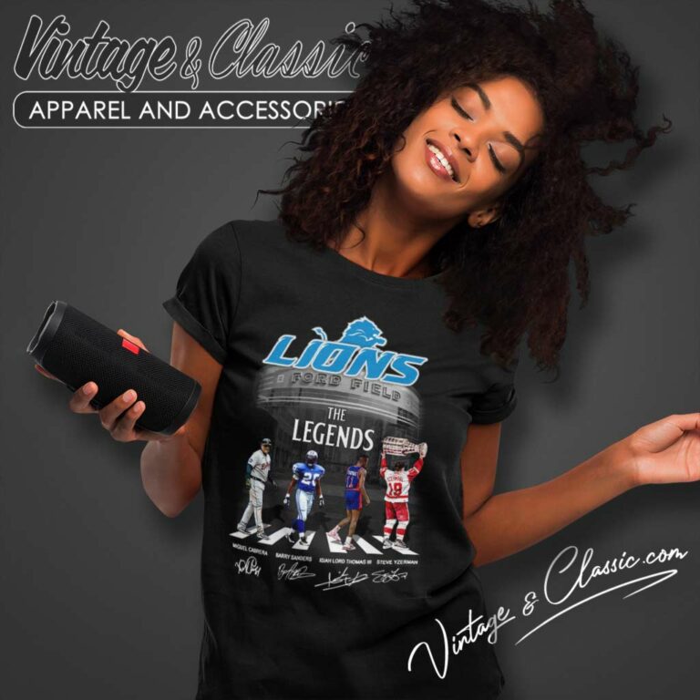 Detroit Lions The Legends Signature Women TShirt Detroit Lions The Legends Signature Women TShirt