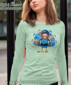 Detroit Lions Turkey Thanksgiving Day Long Sleeve Tee