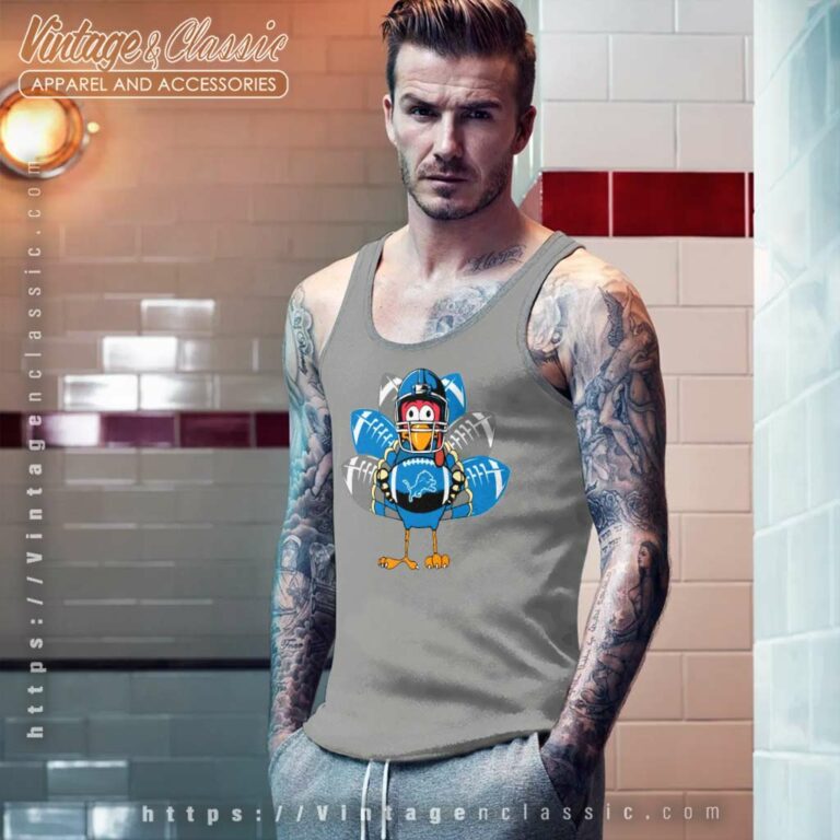 Detroit Lions Turkey Thanksgiving Day Tank Top Racerback Detroit Lions Turkey Thanksgiving Day Tank Top Racerback