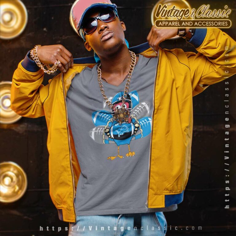 Detroit Lions Turkey Thanksgiving Day V Neck TShirt Detroit Lions Turkey Thanksgiving Day V Neck TShirt